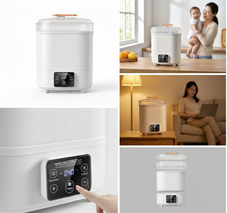 2-in-1 Milk Warmer and Bottle Sterilizer with Insulation
